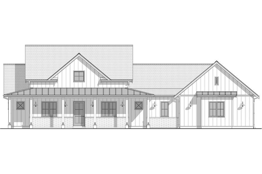 Home Plan Front Elevation of this 3-Bedroom,2516 Sq Ft Plan -211-1079