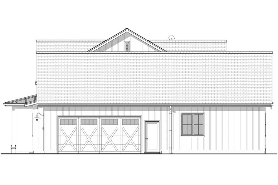 Home Plan Right Elevation of this 3-Bedroom,2516 Sq Ft Plan -211-1079