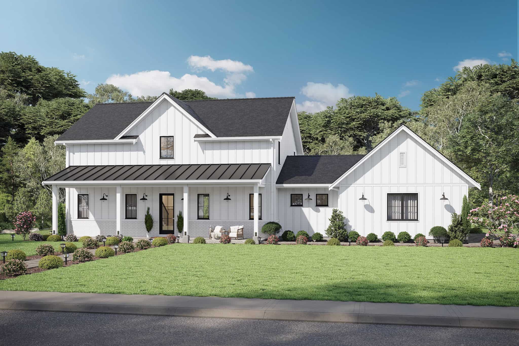 Modern Farmhouse Plan - 5 Bedrms, 2.5 Baths - 2606 Sq Ft - #211-1084