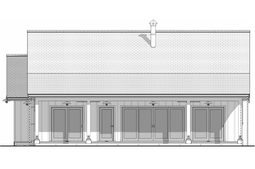 Home Plan Front Elevation of this 2-Bedroom,1000 Sq Ft Plan -211-1086