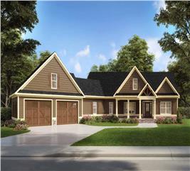 Craftsman Home Plan - 3 Bedrms, 2.5 Baths - 2000 Sq Ft - #213-1010