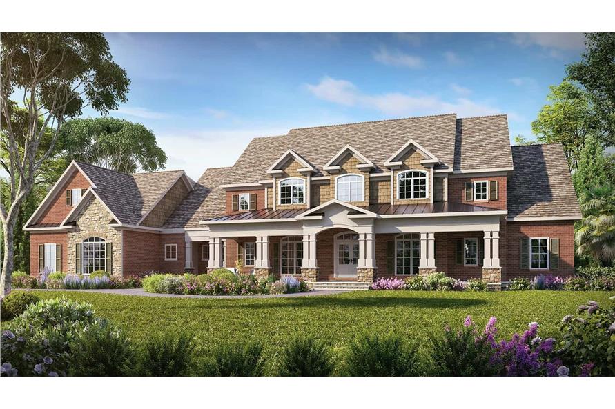 Craftsman Floor Plan - 4 Bedrms, 4.5 Baths - 3653 Sq Ft