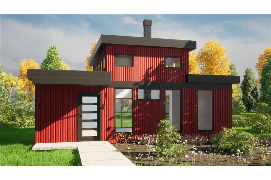 Modern Home Plan - 1 Bedrms, 1 Baths - 651 Sq Ft - #216-1000