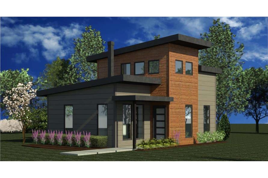 Modern Home Plan - 1 Bedrms, 1 Baths - 665 Sq Ft - #216-1002