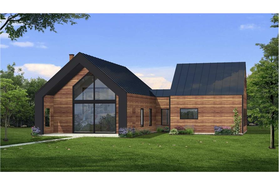 Front View of this 2-Bedroom,1192 Sq Ft Plan -216-1007