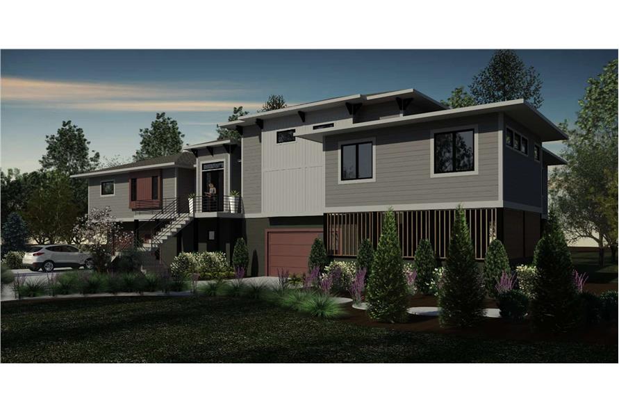 Right Side View of this 4-Bedroom,3708 Sq Ft Plan -216-1009