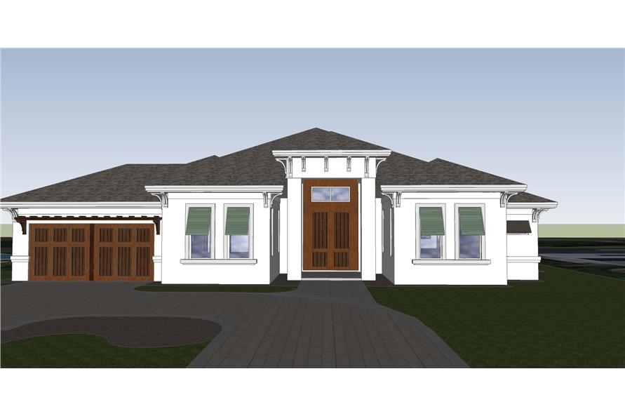 Home Plan Front Elevation of this 4-Bedroom,4467 Sq Ft Plan -219-1010