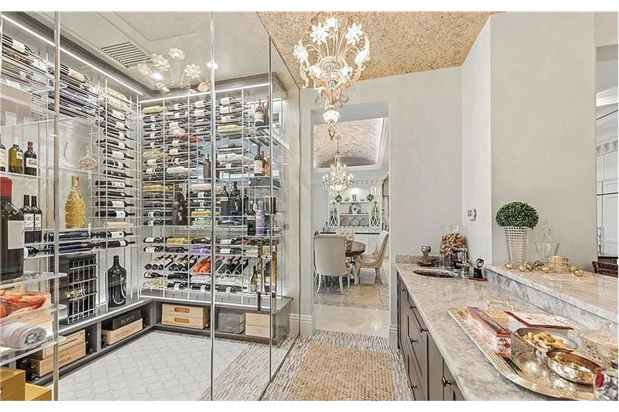 Wine Cellar of this 4-Bedroom,8129 Sq Ft Plan -219-1019