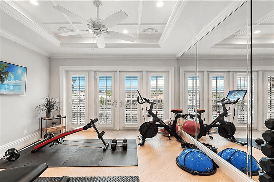 Gym / Fitness Center of this 4-Bedroom,8129 Sq Ft Plan -219-1019