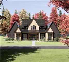 Ranch Home Plan - 4 Bedrms, 4.5 Baths - 3854 Sq Ft - #220-1000