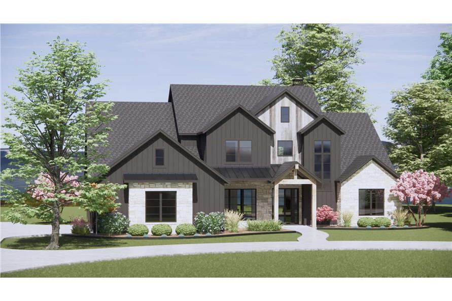 Left Side View of this 4-Bedroom,3880 Sq Ft Plan -220-1006