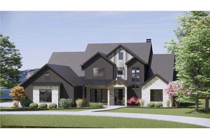 Right Side View of this 4-Bedroom,3880 Sq Ft Plan -220-1006