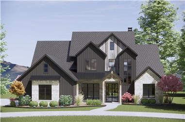 French House Plan - 4 Bedrms, 3.5 Baths - 3880 Sq Ft - #220-1006