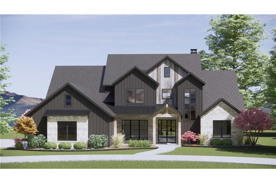 French House Plan - 4 Bedrms, 3.5 Baths - 3880 Sq Ft - #220-1006