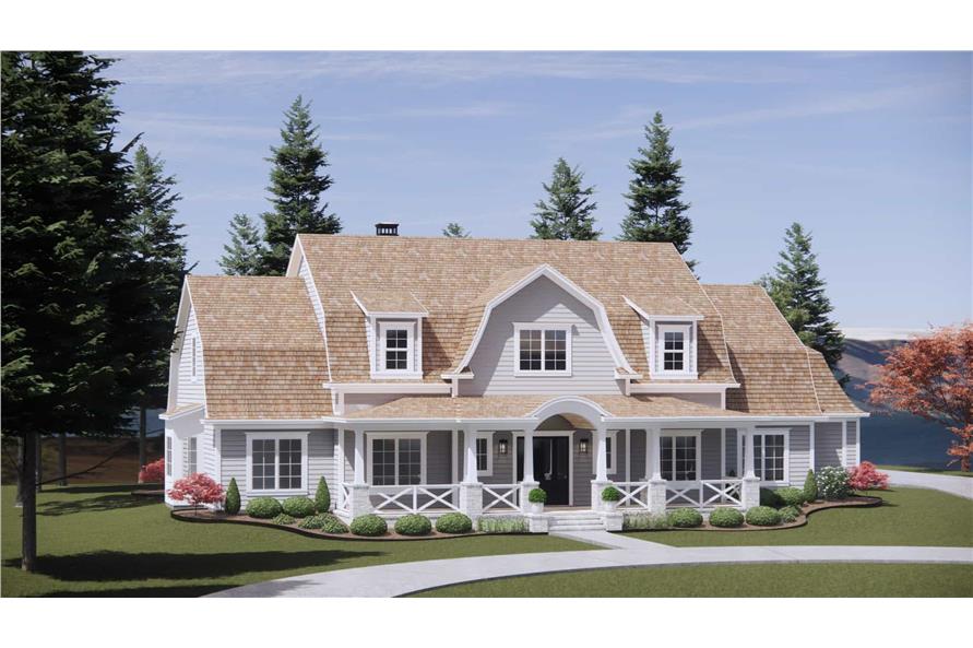 Left Side View of this 4-Bedroom,4152 Sq Ft Plan -220-1007