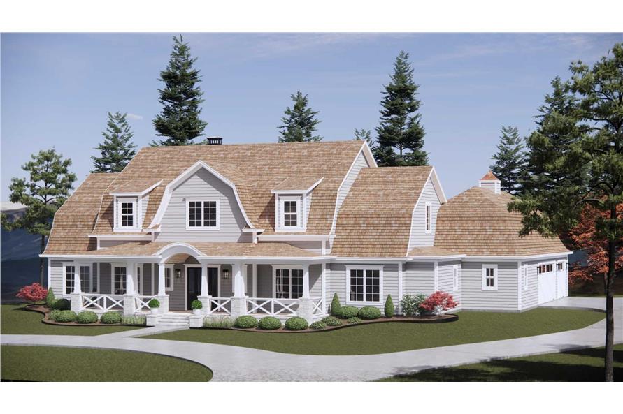 Right Side View of this 4-Bedroom,4152 Sq Ft Plan -220-1007