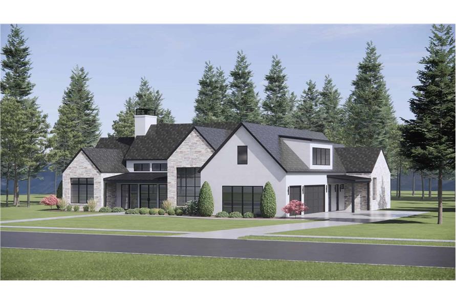 Right Side View of this 4-Bedroom,3673 Sq Ft Plan -220-1008