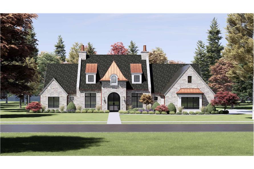 Front View of this 4-Bedroom,4001 Sq Ft Plan -220-1009