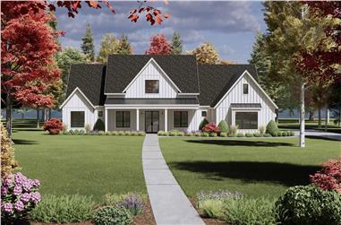 Modern Farmhouse Home Plan - 4 Bedrms, 4.5 Baths - 4083 Sq Ft - #220-1010