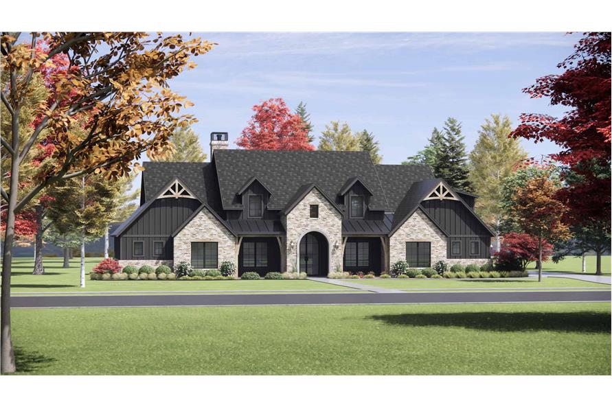 Left Side View of this 4-Bedroom,4032 Sq Ft Plan -220-1012