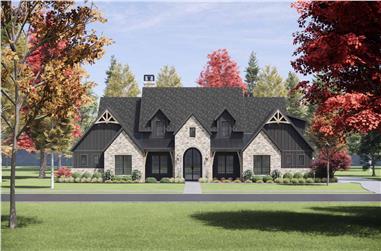 Rustic House Plan - 4 Bedrms, 4.5 Baths - 4032 Sq Ft - #220-1012