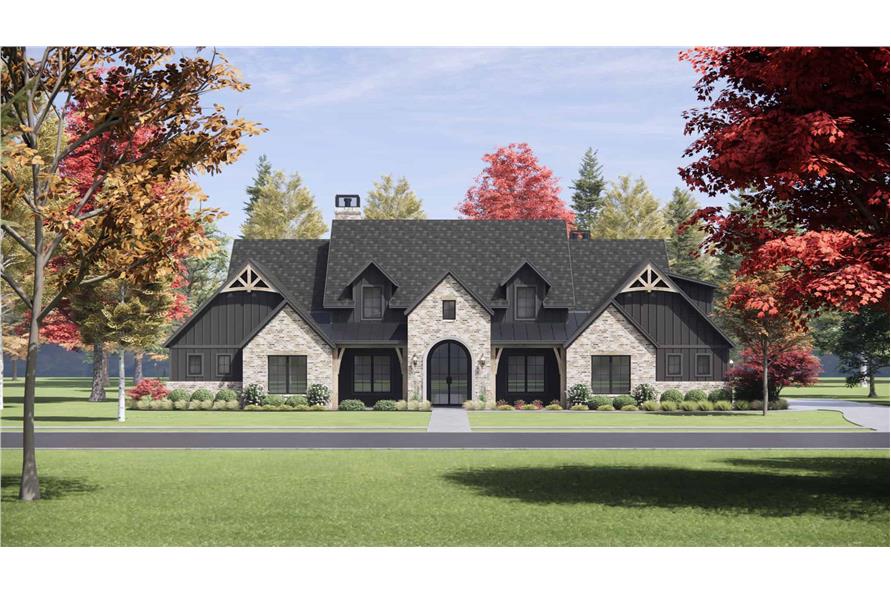 Rustic House Plan - 4 Bedrms, 4.5 Baths - 4032 Sq Ft - #220-1012