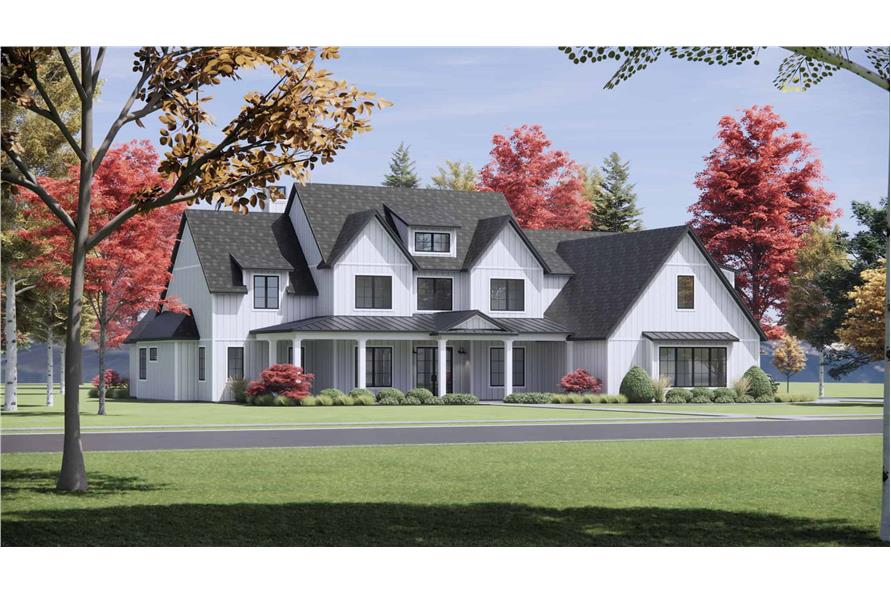 Left Side View of this 4-Bedroom,4164 Sq Ft Plan -220-1013