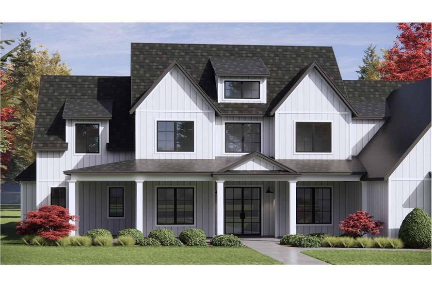 Front View of this 4-Bedroom,4164 Sq Ft Plan -220-1013