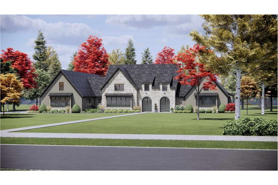 Right Side View of this 4-Bedroom,3856 Sq Ft Plan -220-1014