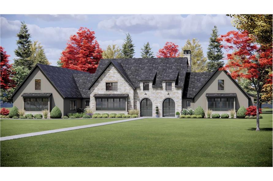 Craftsman House Plan - 4 Bedrms, 4.5 Baths - 3856 Sq Ft - #220-1014