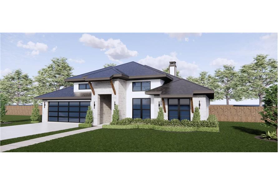 Right Side View of this 4-Bedroom,2308 Sq Ft Plan -220-1018