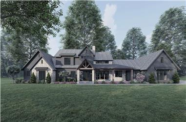 Craftsman Home Plan - 4 Bedrms, 3.5 Baths - 4154 Sq Ft - #221-1006