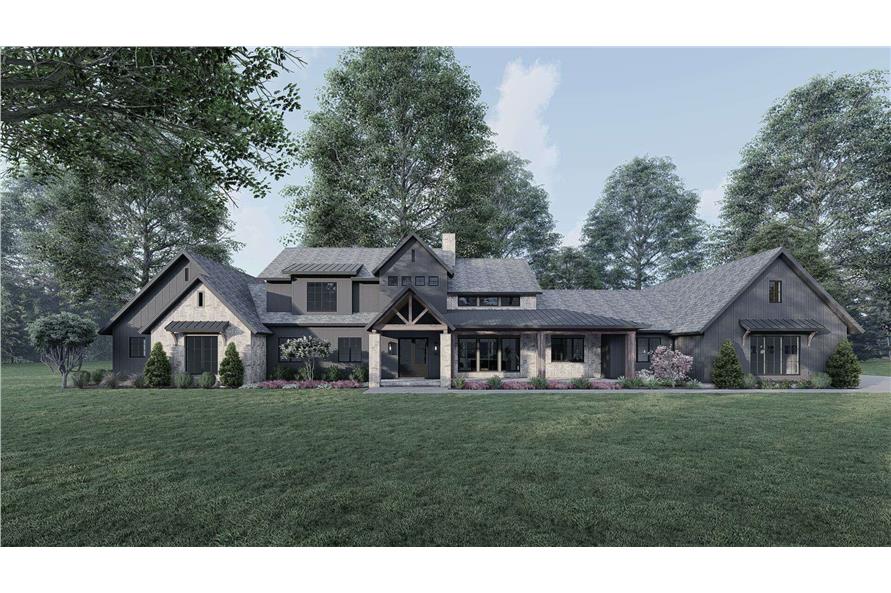 Craftsman Home Plan - 4 Bedrms, 3.5 Baths - 4154 Sq Ft - #221-1006