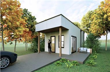 Modern Home Plan - 1 Bedrms, 1 Baths - 450 Sq Ft - #223-1004