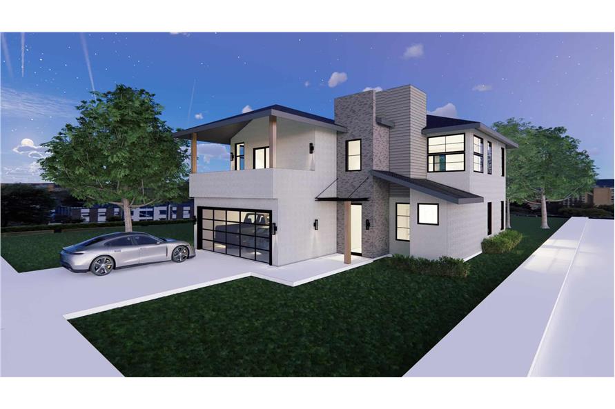 Modern House Plan - 4 Bedrms, 3.5 Baths - 2877 Sq Ft - #223-1014