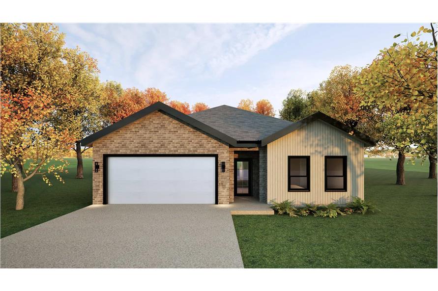 Ranch House Plan - 3 Bedrms, 2 Baths - 1621 Sq Ft - #223-1022