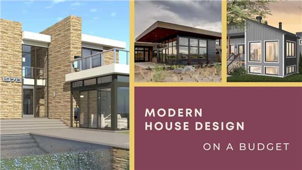 learn house plan Affordable Modern House Design — on a Budget