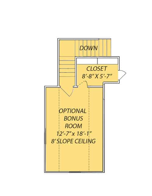 Floor Plan Bonus Room