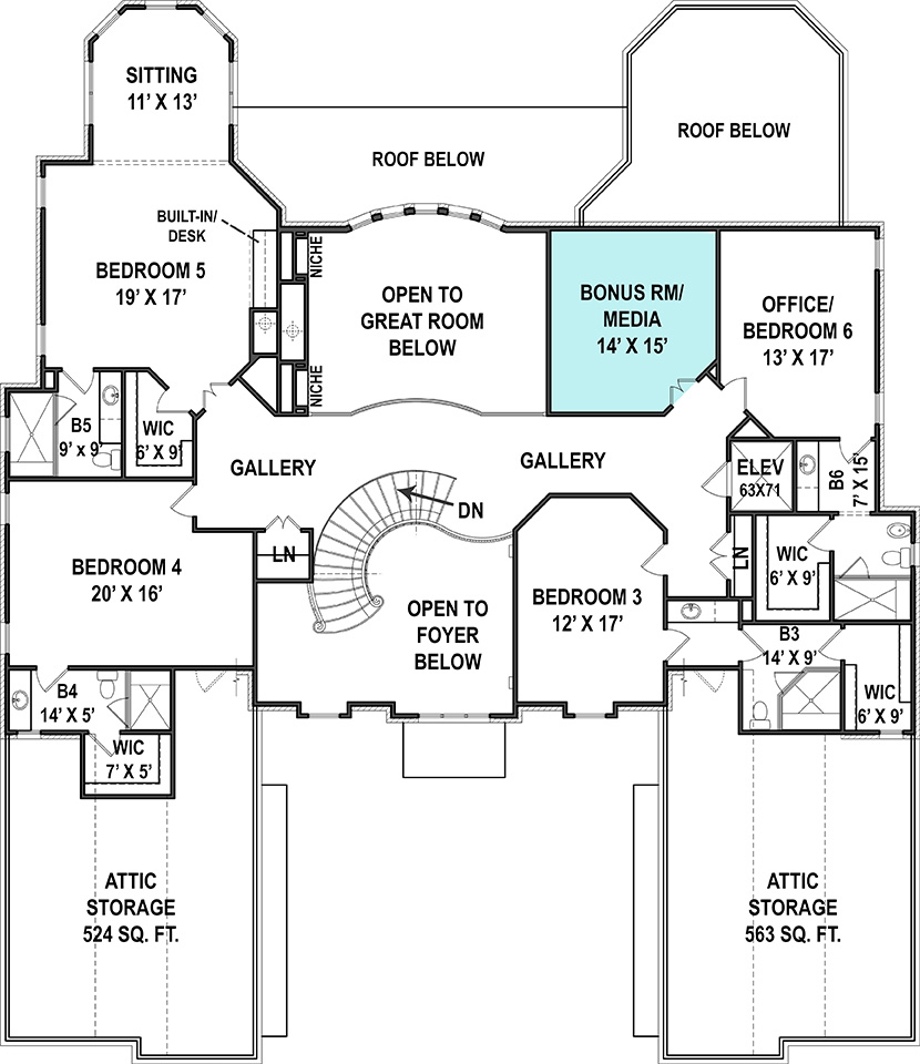 Floor Plan Upper Level