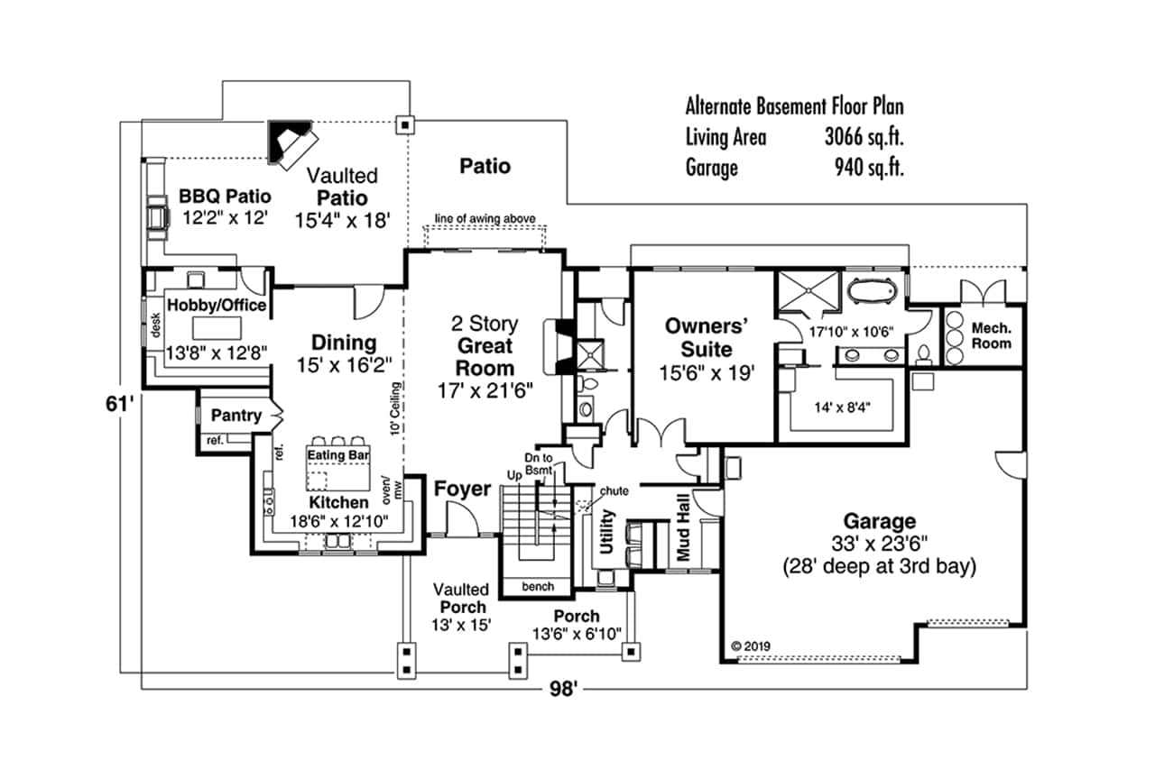 Basement Option Stair Location