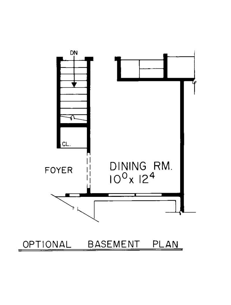 Basement Option Stair Location