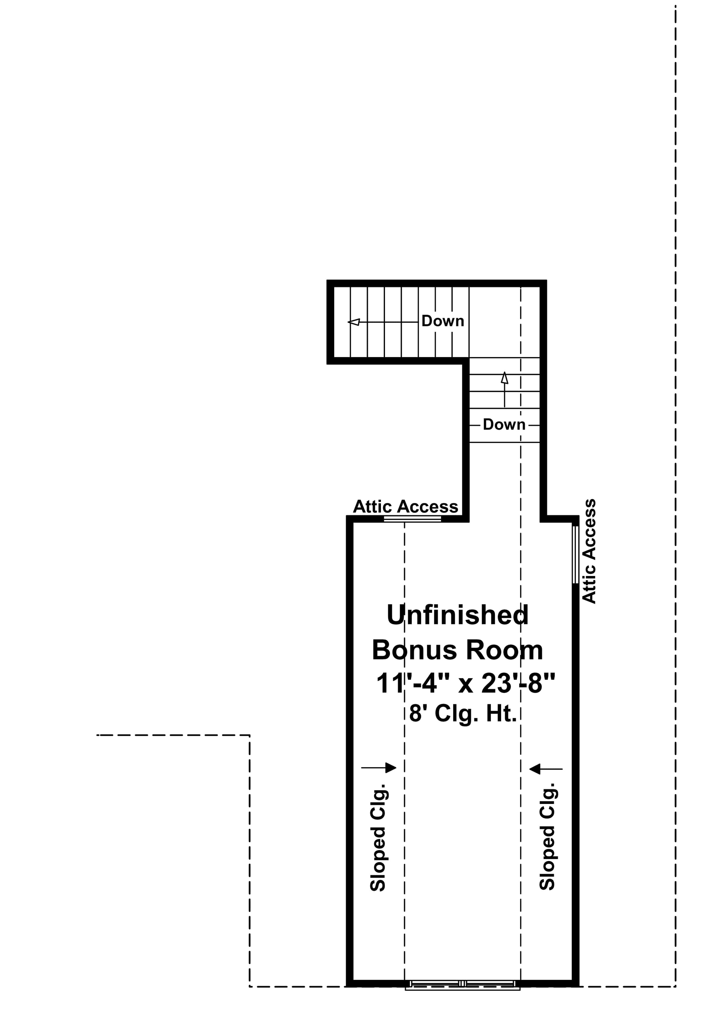 Floor Plan Bonus Room