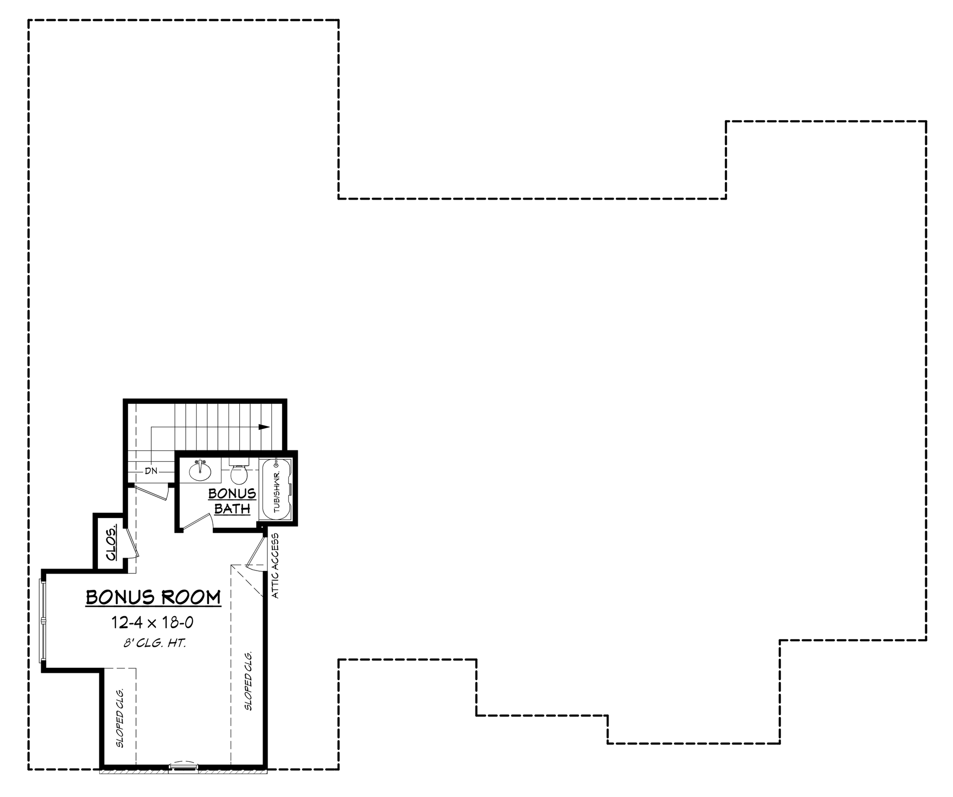 Floor Plan Bonus Room