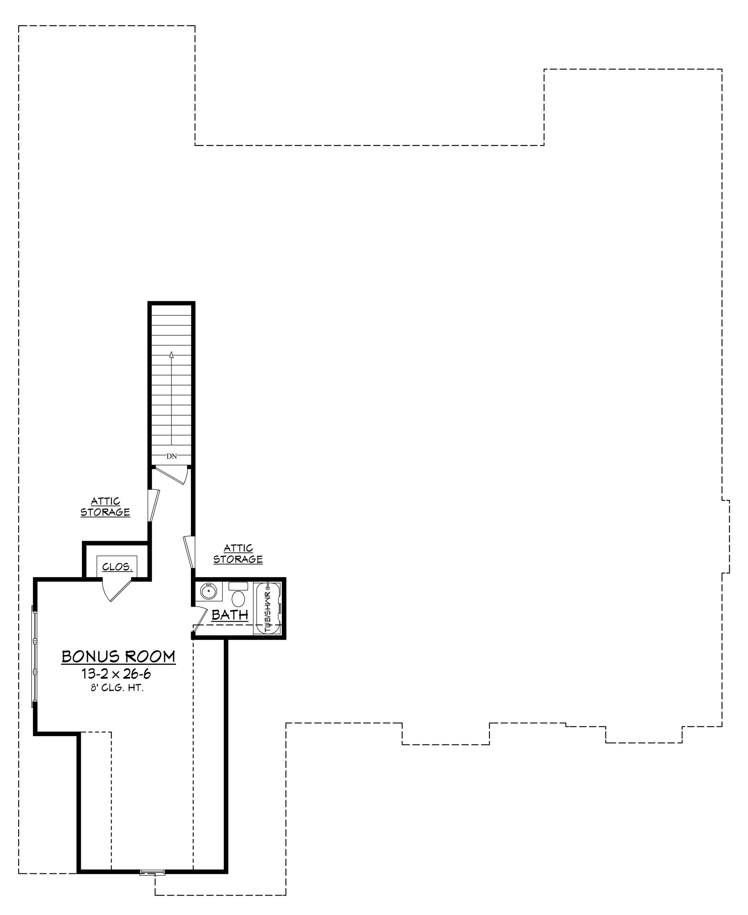 Floor Plan Bonus Room