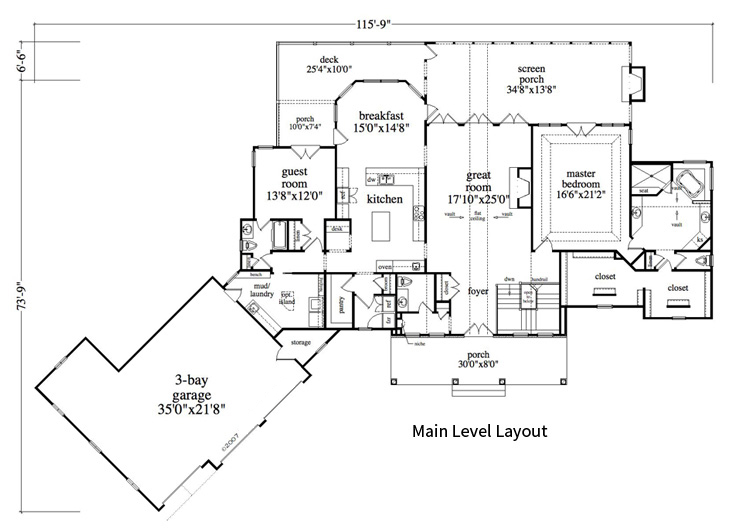Floor Plan Main Level