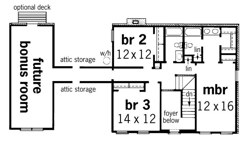 upper floor plan
