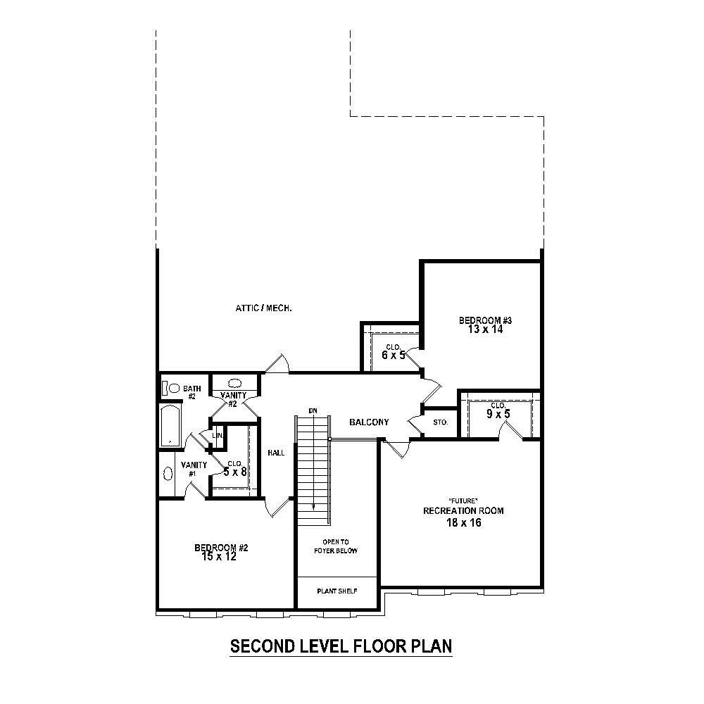 Floor Plan Second Story