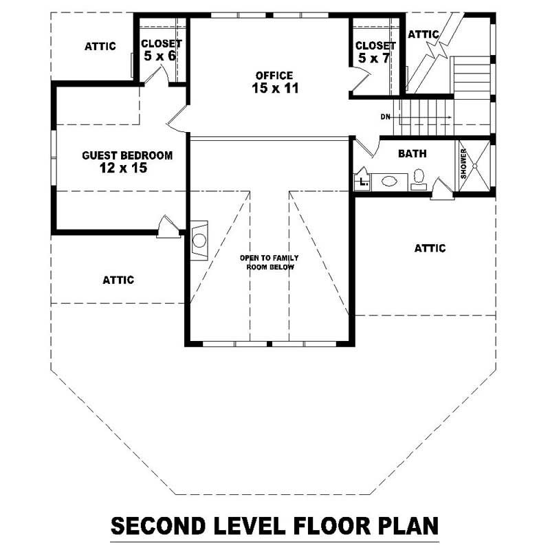 HOME PLAN SECOND LEVEL