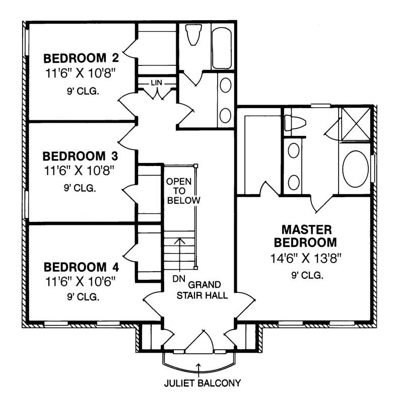Upper Level Floor Plan
