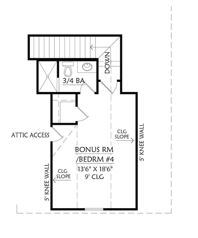 Floor Plan Bonus Room